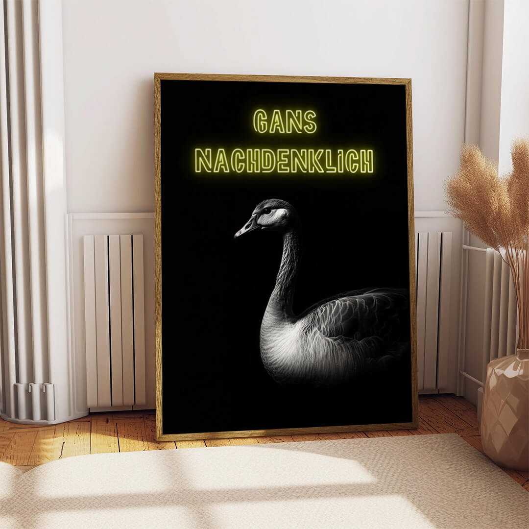 Gans Nachdenklich