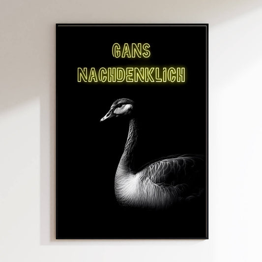 Gans Nachdenklich