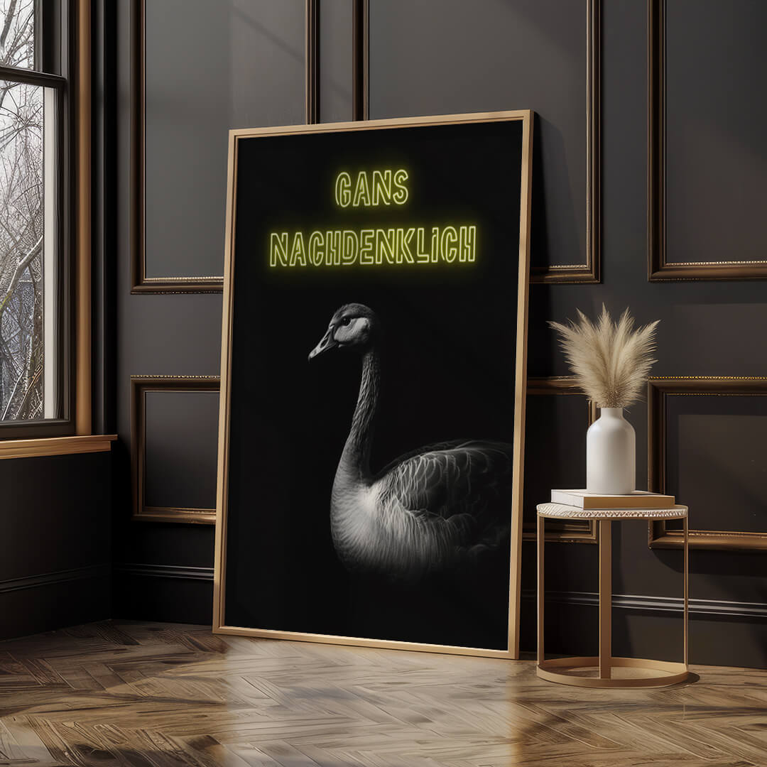 Gans Nachdenklich