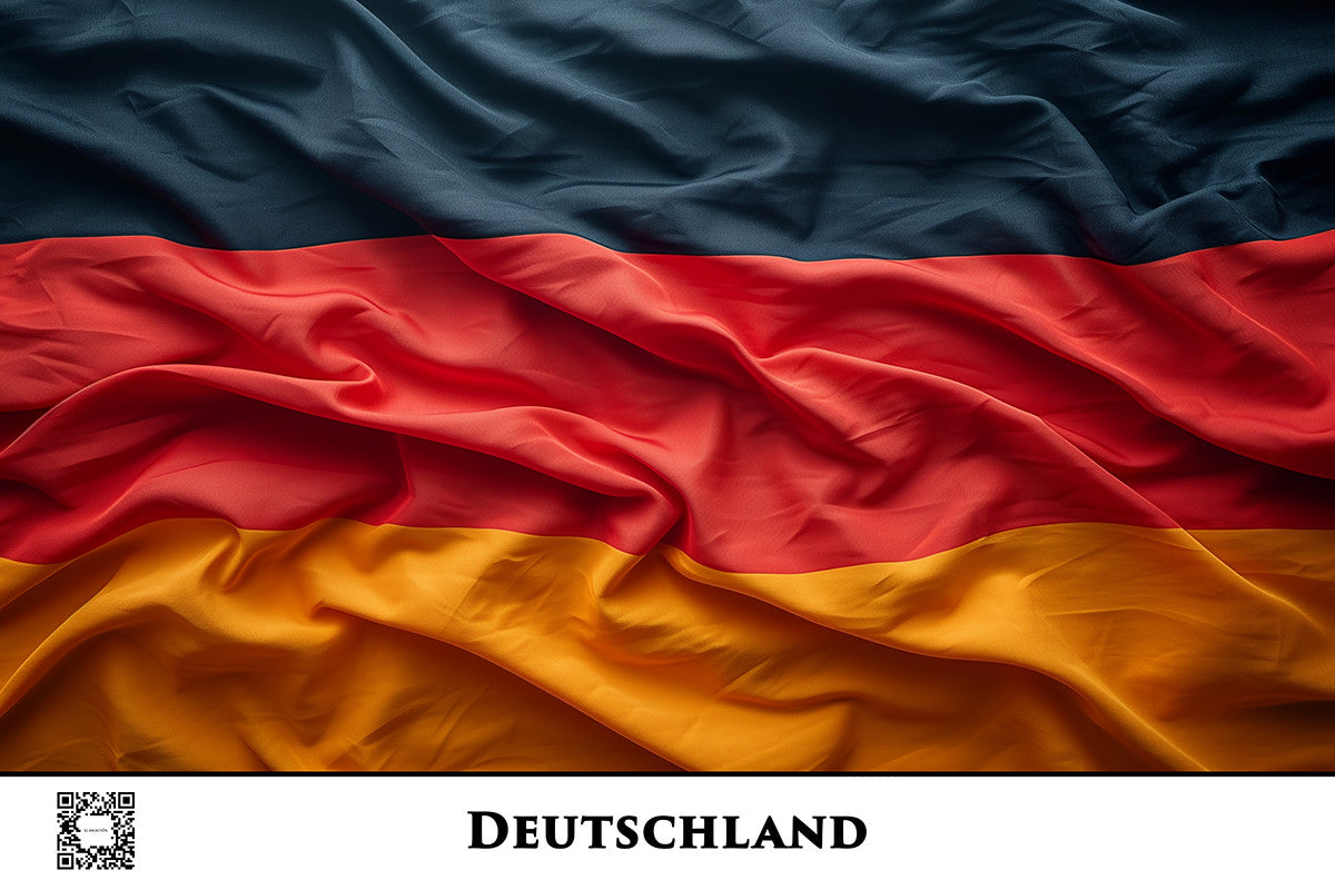 Deutschland-Flagge mit QR-Code