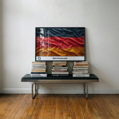 Deutschland-Flagge mit QR-Code