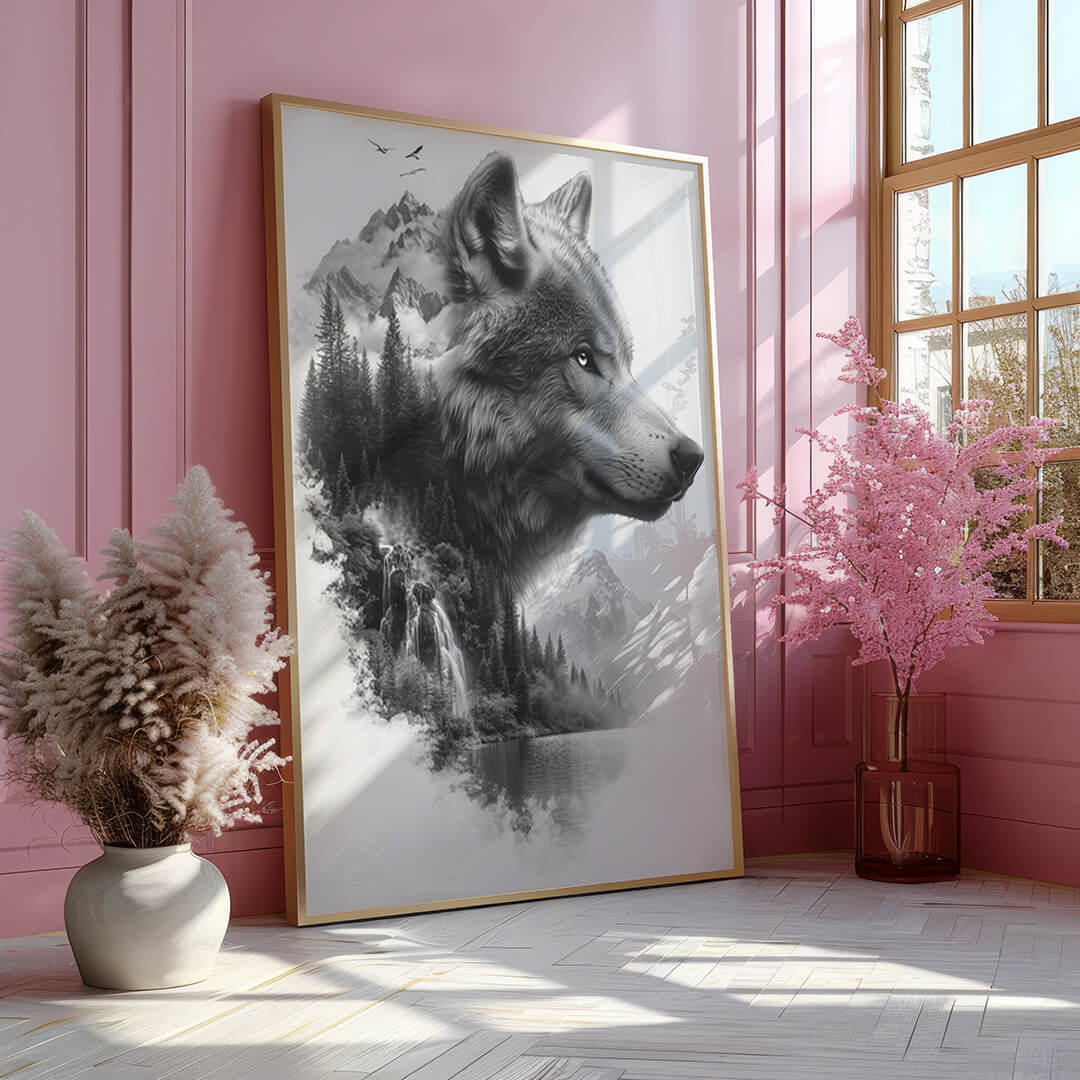 Wolf in der Wildnis