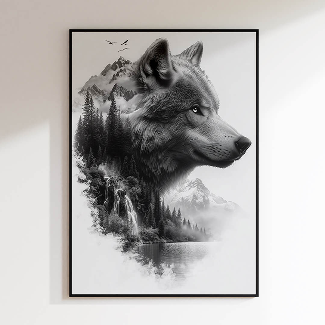 Wolf in der Wildnis