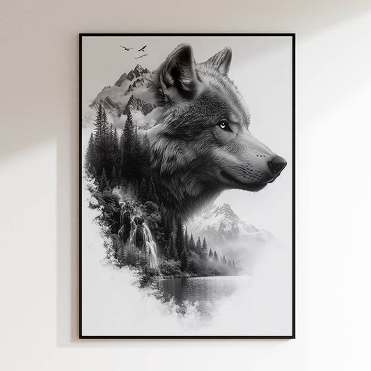 Wolf in der Wildnis