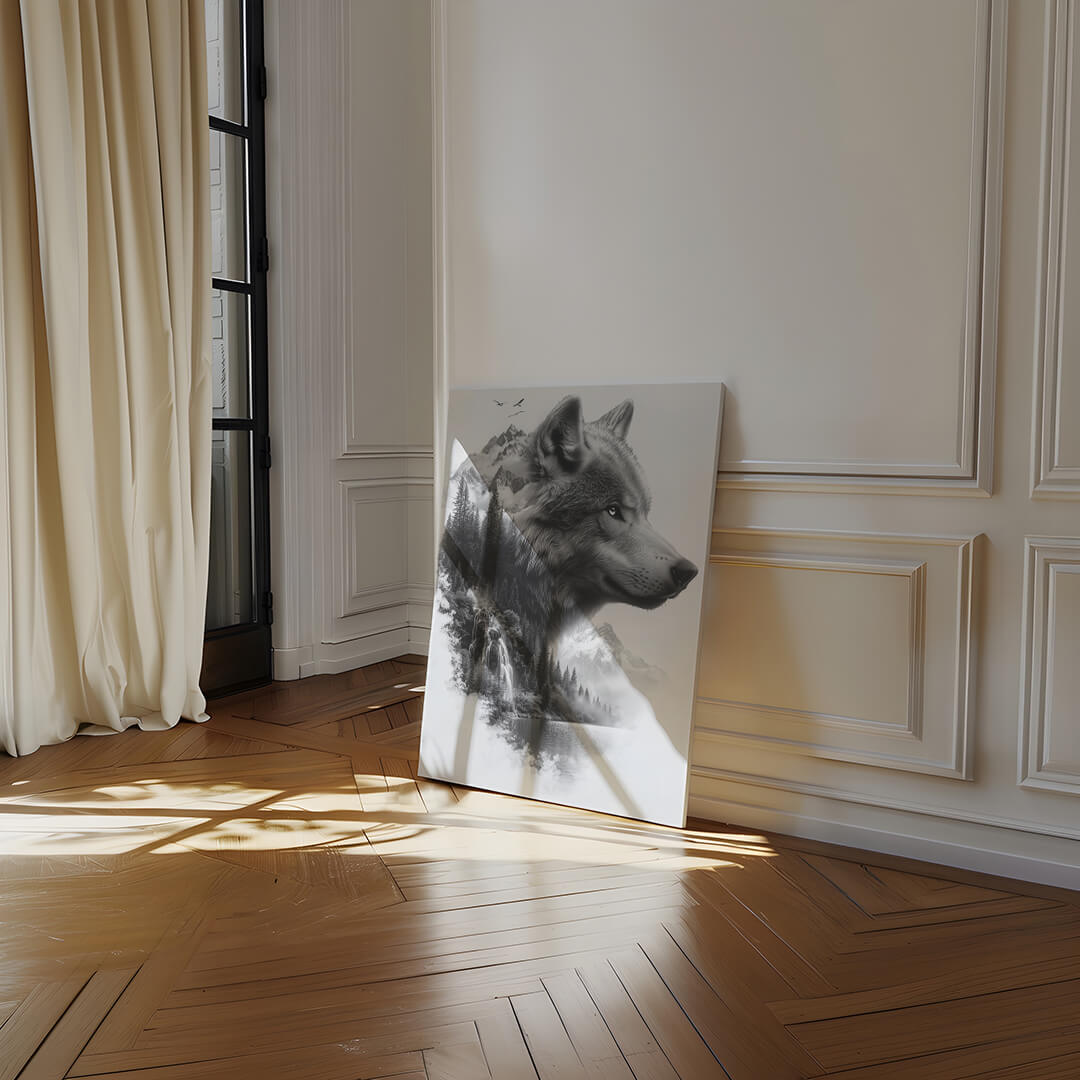Wolf in der Wildnis