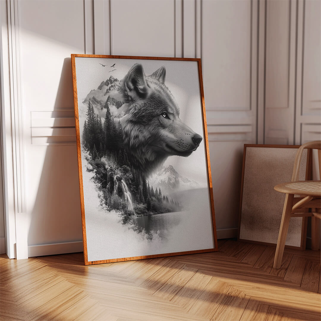 Wolf in der Wildnis