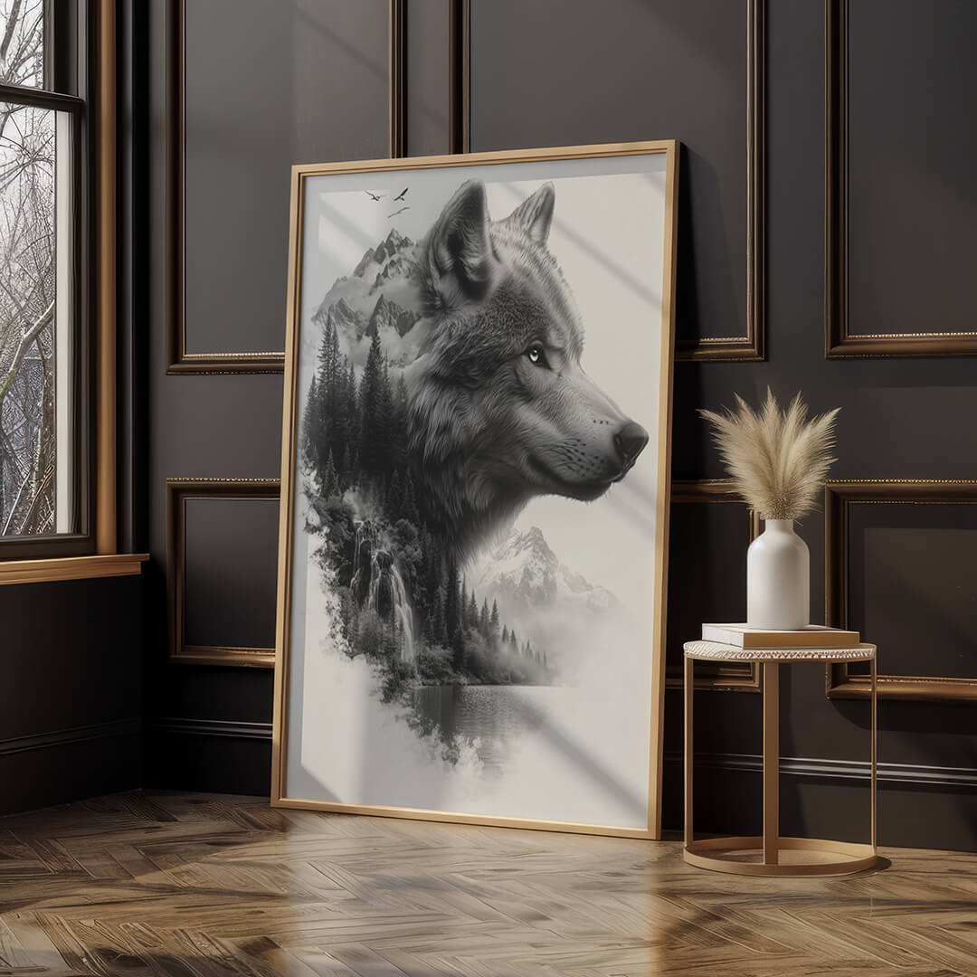 Wolf in der Wildnis